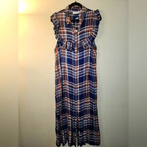 Plaid Sleeveless Dress
